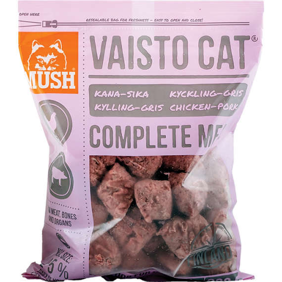 Mush - VAISTO*急凍*貓糧 雞+極光豬 3kg (粉紅色)