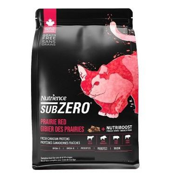 Nutrience SubZero 冷凍脫水鮮牛肝 無穀物紅肉+海魚 全貓配方 10LB [C2908C] (黑底紅) 新磅數