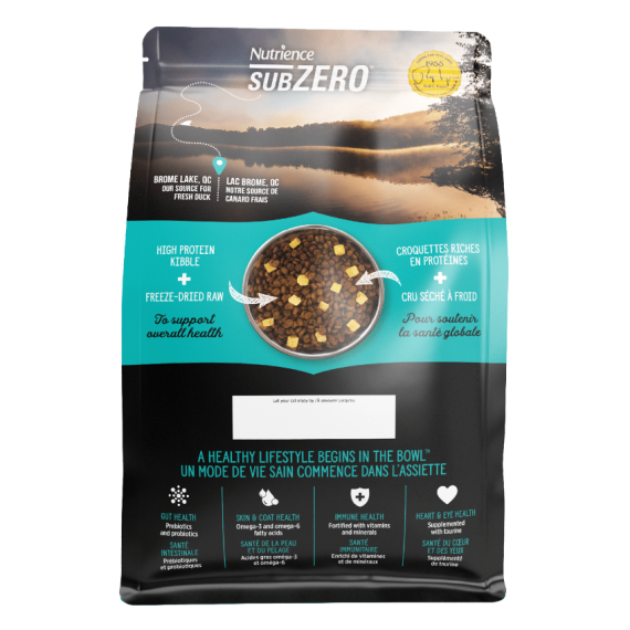 Nutrience SubZero 單一動物蛋白系列 無穀物 鴨肉, 梨 全貓乾糧 4lb [C2606] *新產品*