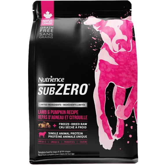 Nutrience SubZero 單一動物蛋白系列 無穀物 羊肉, 南瓜 全犬糧 4lb [D6703] *新產品*