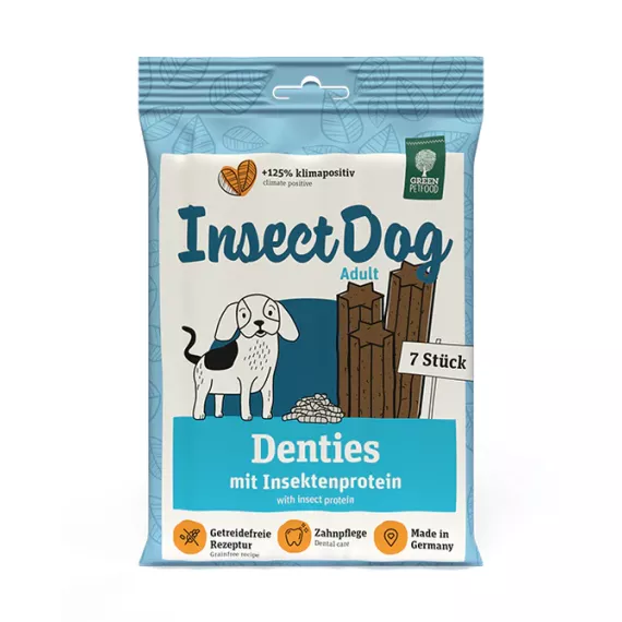 贈品 凡購買Green Petfood InsectDog Mini 蟲蟲蛋白 升級皮膚防敏感 迷你 無穀物狗乾糧 900g x 5包/箱, 即送潔齒骨x1包 [原價: $48), 數量有限, 送完即止