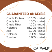 CATWALK 貓主食罐頭 - 鰹吞拿魚+青口 80g [CW-LBC] (淺啡)