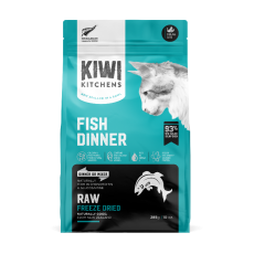 **清貨特價 (最佳食用日期:2025/01/31) ** Kiwi Kitchens - 凍乾全貓糧 – 深海鮮魚  110g (藍色)