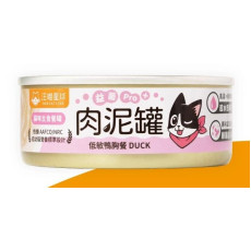 汪喵星球 - 益菌PRO+綿密肉泥貓用主食罐 - 低敏鴨胸 80g