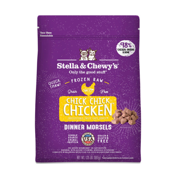 Stella & Chewy's FROZEN DINNER貓咪**急凍**生肉糧 - Chick Chick Chicken 籠外鳳凰(雞肉配方) 3lb