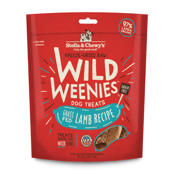 Stella & Chewy's [WW-LM-3.25]- Wild Weenies 凍乾香腸小食系列 草飼羊配方 3.25oz