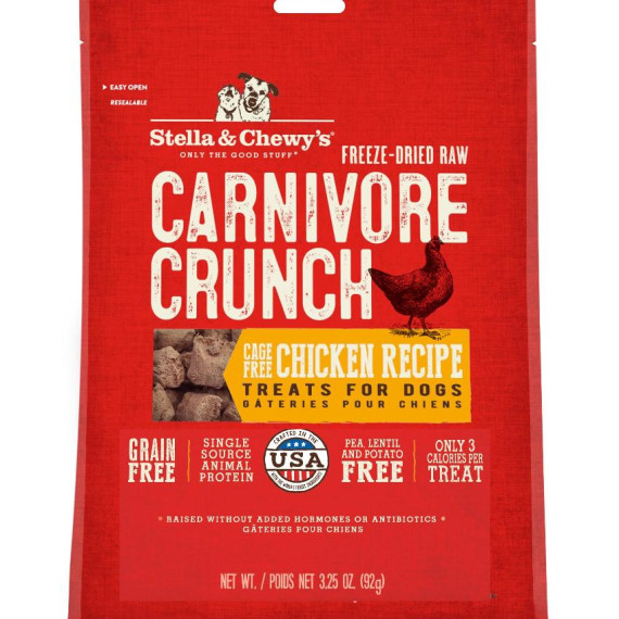 Stella & Chewy's [SC046]- Carnivore Crunch 凍乾生肉小食系列 雞肉配方 3.25oz