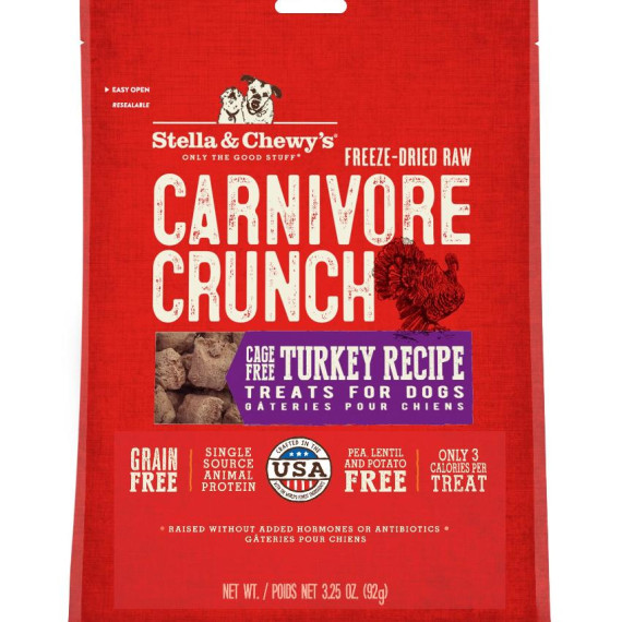 Stella & Chewy's [SC048]- Carnivore Crunch 凍乾生肉小食系列 火雞肉配方 3.25oz