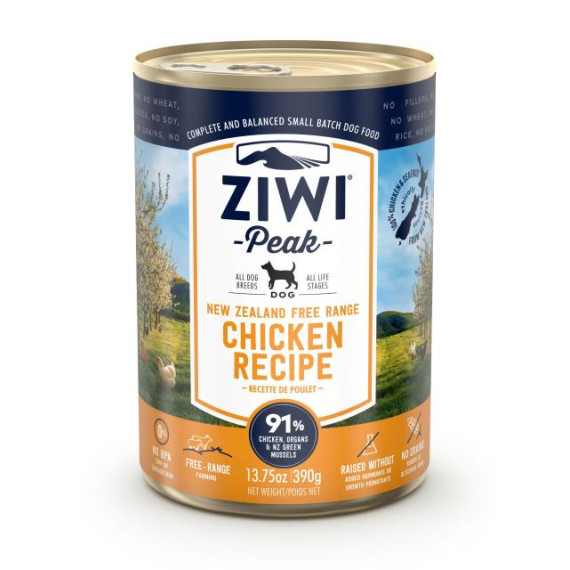 ZiwiPeak CDC (狗用) 罐裝料理 雞肉 390g