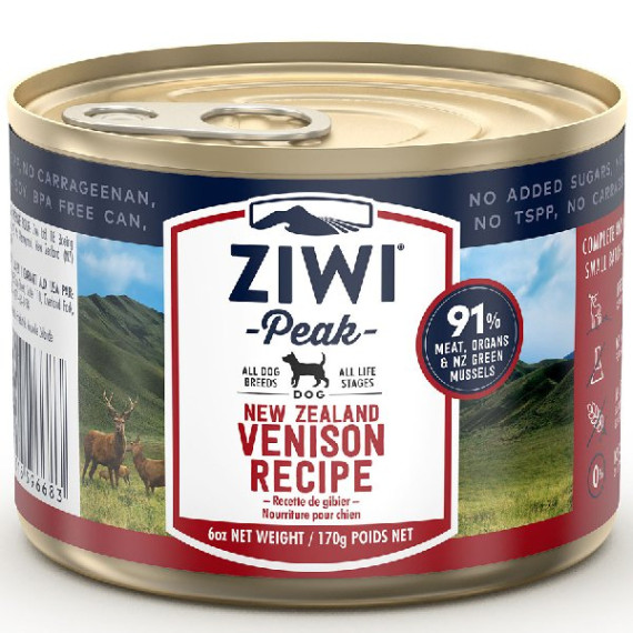 ZiwiPeak CDV170 (狗用) 罐裝料理 鹿肉 170g(細罐)