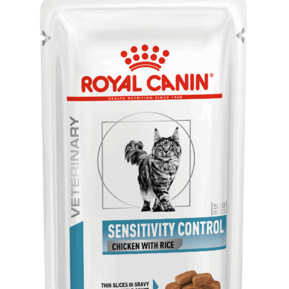 Royal Canin - Sensitivity Control (SC29) 獸醫配方 過敏控制配方 雞+飯 貓濕包 85g x 12包/原箱 [3080100]