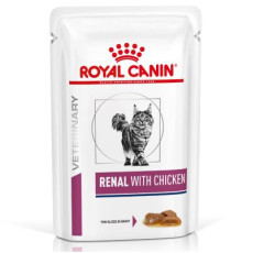 Royal Canin - Renal (RF23) (雞味肉汁Gravy with Chicken) 獸醫配方 腎臟處方 貓濕包 85克 x 12包/箱 [2917100]