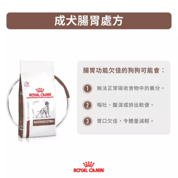 Royal Canin - Gastro Intestinal (GI25) 獸醫配方 腸胃 乾狗糧 7.5kg [2831800]