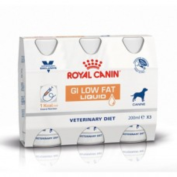 代理未有返貨期 Royal Canin - Gastro Intestinal Low Fat (LF22) 獸醫配方 腸道低脂處方 狗用水劑 200ml X 3支 [3078700]