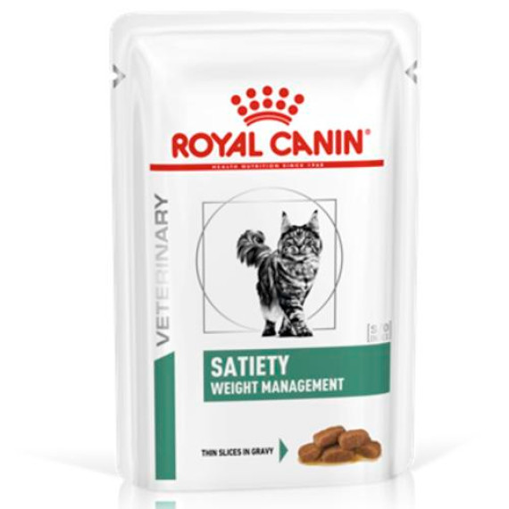 Royal Canin - Satiety Support (SAT34)獸醫配方 飽足感體重控制 貓濕包 85g x 12包/原箱 [2787000]