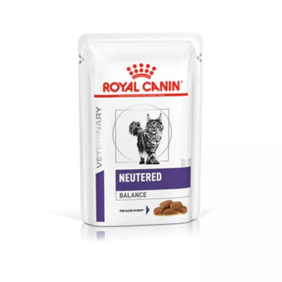 Royal Canin - Neutered Weight Balance 獸醫配方 絕育貓飽足感健康管理 貓濕包 85g x 12包/箱 [3100700]