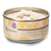 Astkatta [P00056] Mousse Chicken 全天然純雞肉慕絲 幼貓及成貓配方 貓罐頭 80g (淺黃)