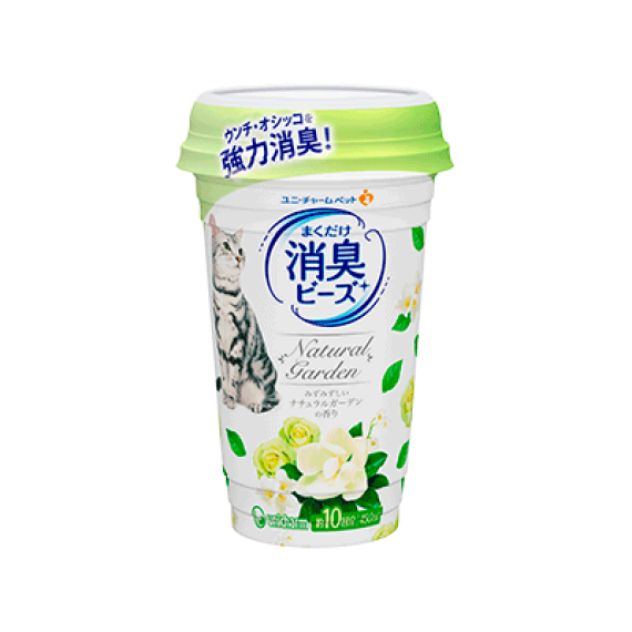 (保證行貨) 日本 Unicharm [ucd3] 消臭大師 消臭珠(粉綠色) 清新庭園香 450ml