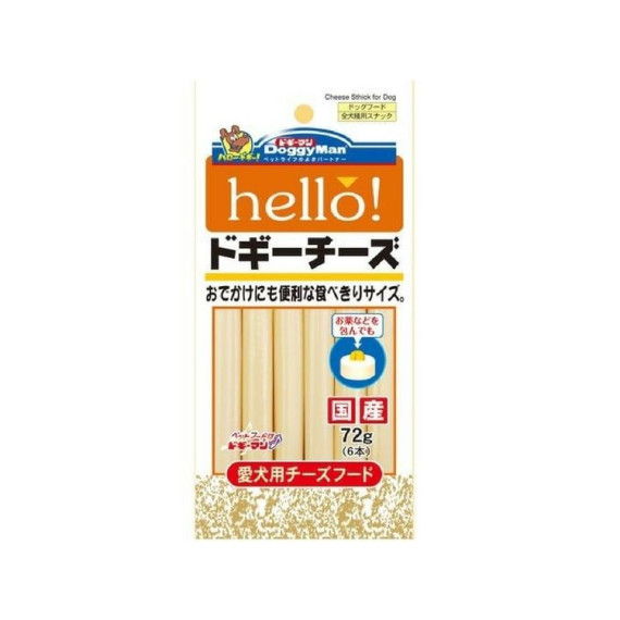 DoggyMan -82035 Hello!Doggy Cheese 芝士條 72g(6pcs)