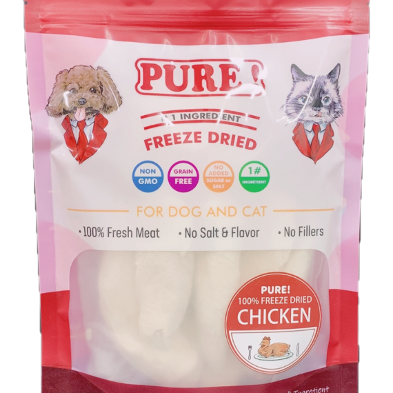 PURE! 100% [FCB100] Chicken Breast 雞胸肉條 100g