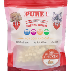 PURE! 100% [FC100] Chicken 冷凍脫水雞肉粒 100g