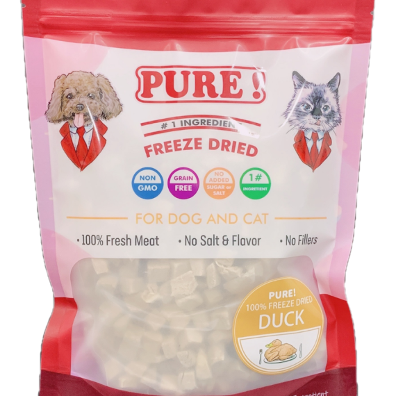 PURE! 100% [FD100] Duck 冷凍脫水鴨粒 100g