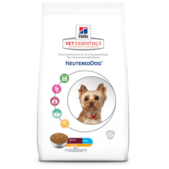 Hill's VET ESSENTIALS - Adult Neutered Dog (Mini) 獸醫保健乾乾糧 小型絕育成犬 2kg [607472]