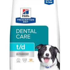 Hill's 希爾思 獸醫 t/d Original Bites - Dental Care 牙醫護理配方 (大粒) 狗乾糧 5lbs [4013]