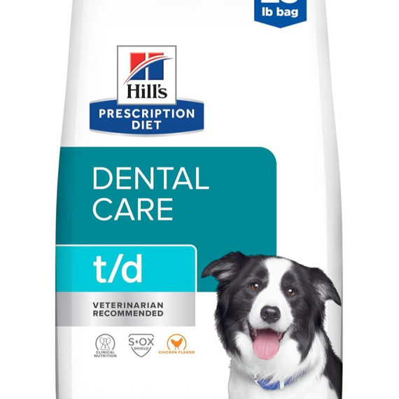 Hill's 希爾思 獸醫 t/d Original Bites - Dental Care 牙醫護理配方 (大粒) 狗乾糧 5lbs [4013]