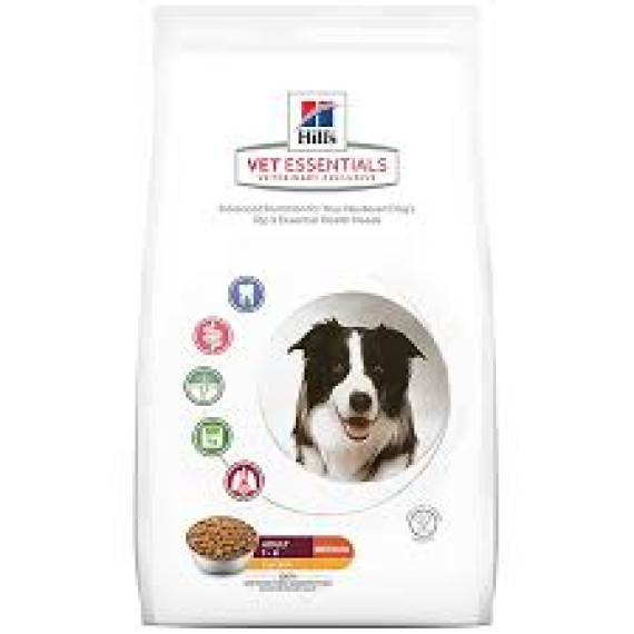 Hill's VET ESSENTIALS - Medium Breed - Adult Dog Dental Food 獸醫保健成犬潔齒寵物食品 (中型犬) 10kg [607512]