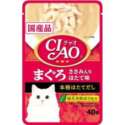 CIAO袋裝貓濕糧 IC-201 吞拿魚 雞肉入 帶子味 (帶子湯底) 40g