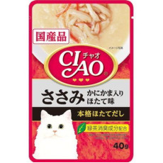 CIAO袋裝貓濕糧 IC-209 雞肉(蟹柳+帶子味) 40g