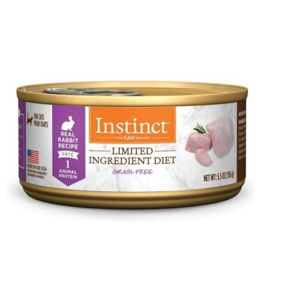 Nature's Variety Instinct 本能 - 無穀物單一蛋白(LID)系列 單一兔肉 貓罐頭 5.5oz [707530]