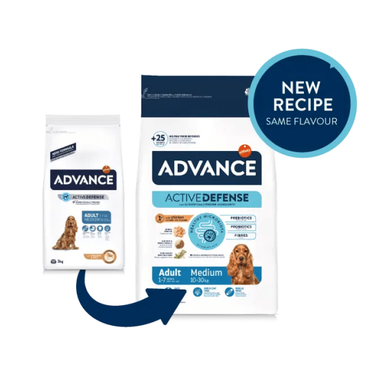 Advance - Active Defense Adult Medium 日常護理系列 中型成犬 狗糧 3kg [508319] (新舊包裝隨機發貨)