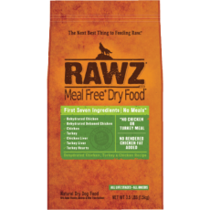 RAWZ 無穀物低溫烘焙 脫水雞肉+火雞肉+雞肉狗糧 03.5LB