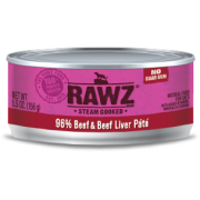 RAWZ 96% RZCB156 牛肉及牛肝肉醬全貓罐頭 156g