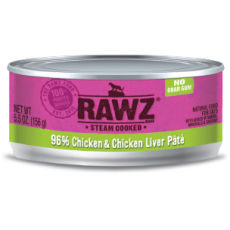 RAWZ 96% RZCC156 雞肉及雞肝肉醬全貓罐頭 156g