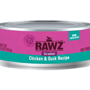 RAWZ RZCCD155 雞肉及鴨肉肉絲全貓罐頭 155g