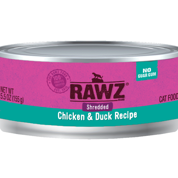 RAWZ RZCCD155 雞肉及鴨肉肉絲全貓罐頭 155g