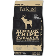 PetKind Venison Tripe 無穀物 鹿及牛草胃 配方狗糧 25lb (金邊黑)