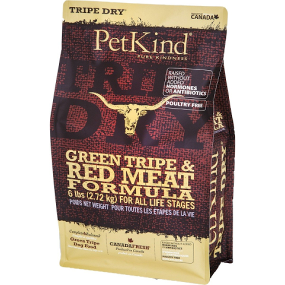 PetKind Green Tripe & Red Meat 無穀物 極級草胃紅肉 配方狗糧 06lb (金邊深紅)