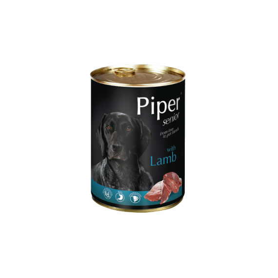 Piper 黑鑽 老犬羊肉味狗罐頭 400g