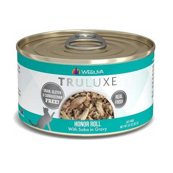 Weruva Truluxe 極品系列 Honor Roll 野生鯖魚、魚湯 貓罐頭 85g