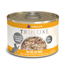 Weruva Truluxe 極品系列 On The Cat Wok 無骨及去皮雞胸肉、澳洲牛肉、南瓜  貓罐頭 170g| 橙