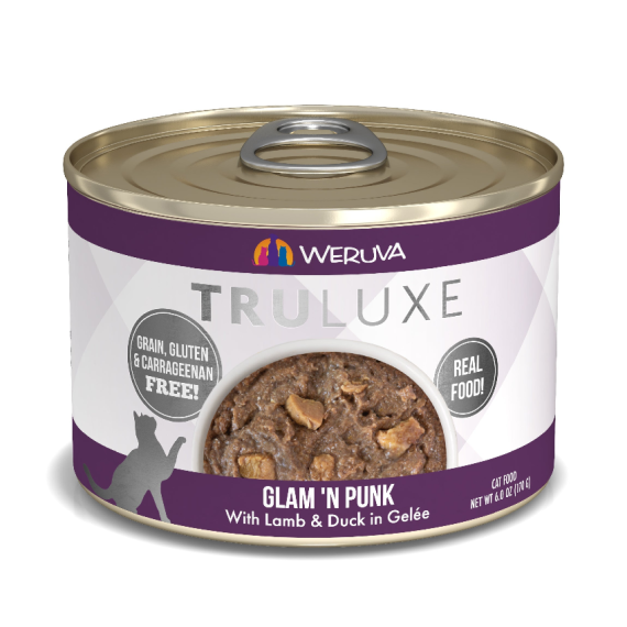 Weruva Truluxe 極品系列 Glam ‘N Punk 羊肉、無骨及去皮鴨胸肉 (含野生吞拿魚) 貓罐頭 170g