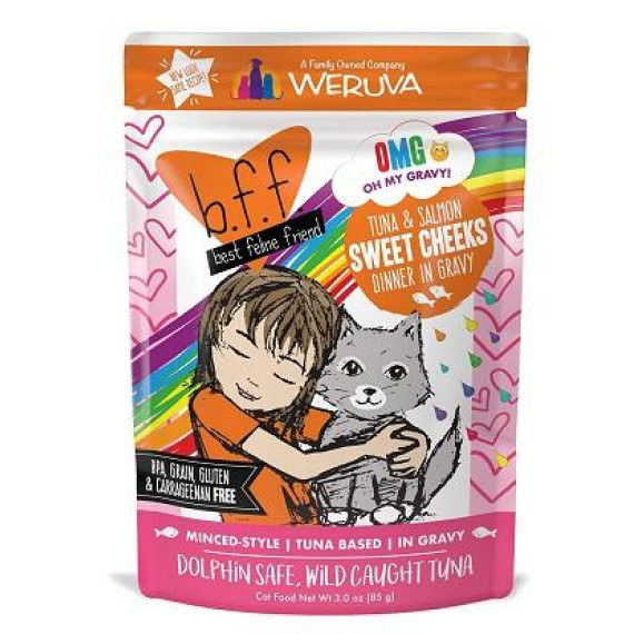 (停產) Weruva Best Feline Friend 85g 袋裝系列 吞拿魚+三文魚 3oz