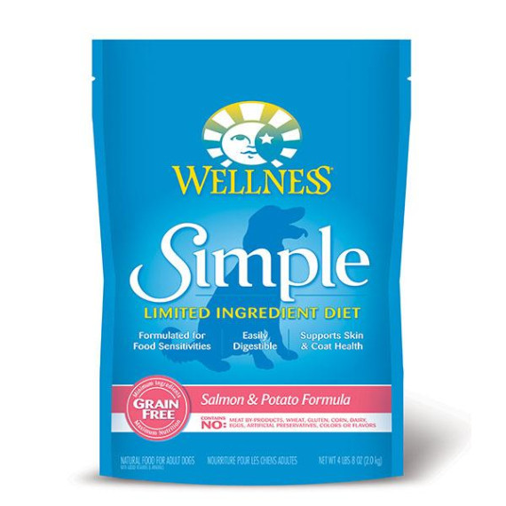 Wellness SIMPLE 單一蛋白質無穀物三文魚低敏配方 狗乾糧 24lb [89308]