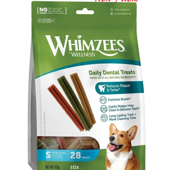 Whimzees - 小型犬 六角星形趣味潔齒骨 28支裝 420g [WHZ316]