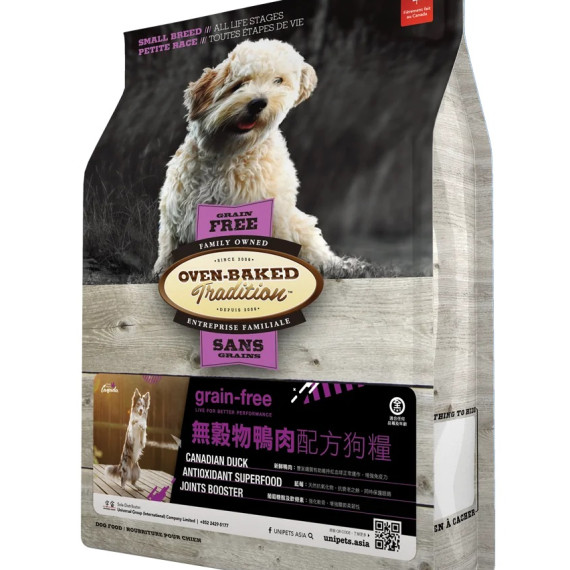 Oven-Baked 無穀物全犬 鴨肉配方 (細粒) 05lb [OBT_5PPD_S] *新舊包裝 隨機發貨*