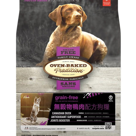 Oven-Baked 無穀物全犬 鴨肉配方 (原粒) 23lb [OBT_23PPD] *新舊包裝 隨機發貨*